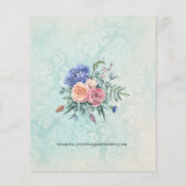 Budget rustieke hortensia's op vervaagde groene br flyer (Achterkant)