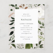 budget rustieke houten babyshower flyer (Achterkant)