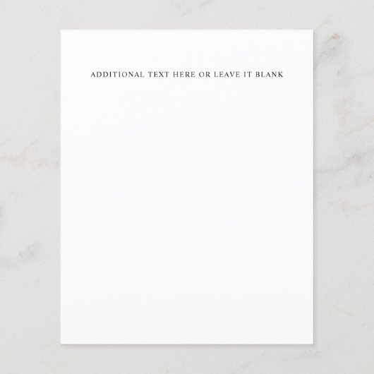 Budget rustieke kamille mimosa lijst bruiloft (Achterkant)