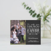 Budget rustieke kerst vers typografie foto (Staand voorkant)