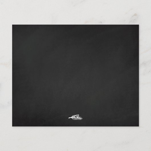 Budget rustieke kerst vers typografie foto (Achterkant)