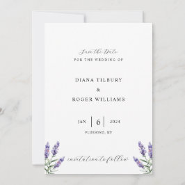 Budget Rustieke Lavendel Save The Date