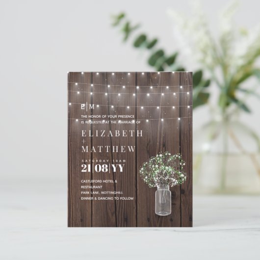 BUDGET Rustieke Lichten Metselpot Gypsophila Uitno (Staand voorkant)