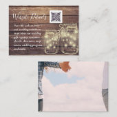 BUDGET Rustieke Metselwerkpot Lichten Houten BRUIL Informatiekaartje (Voorkant / Achterkant)