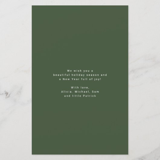 Budget rustieke plaid foto collage Kerstmis (Achterkant)