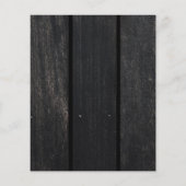 Budget rustieke schuur houten lampen bruiloft uitn flyer (Achterkant)