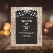 Budget rustieke string lichten elegante wieden