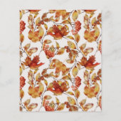 Budget rustieke terracotta blad Vrijgezellenfeest Flyer (Achterkant)