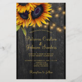 Budget rustieke trouw QR CODE uitnodiging (Voorkant)