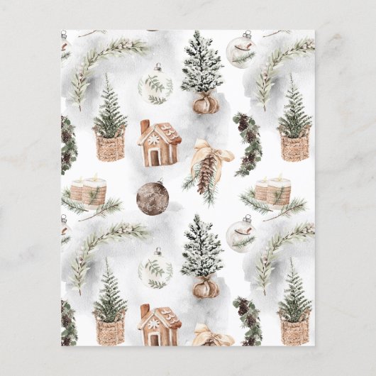 Budget rustieke vakantie feestuitnodiging (Achterkant)