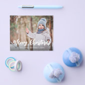 Budget rustieke vrolijke kerst foto flyer (Enkel)