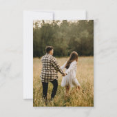 Budget Rustieke Wildflower Wijze Foto Huwelijk Save The Date (Achterkant)