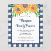 Budget Rustieke Zonnebloemen Gezinsreünie (Voorkant)