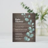 Budget Rustige Baby shower Eucalyptus Greenery (Staand voorkant)