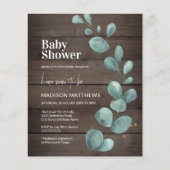 Budget Rustige Baby shower Eucalyptus Greenery (Voorkant)