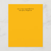 BUDGET Rustige Baby shower - Zonnebloemen (Achterkant)