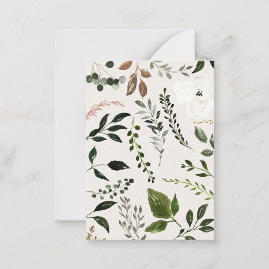 budget Rustige boerderij valt bruiloft met behoud Notitiekaartje (Achterkant)