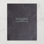 Budget Rustige bruiloft Eucalyptus sparen de datum (Achterkant)