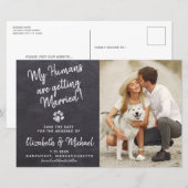 Budget Rustige Dog Wedding Dog bespaart de datumka (Voorkant / Achterkant)