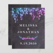 Budget Rustige Eucalyptus Botanische QR Code Wedde (Voorkant / Achterkant)