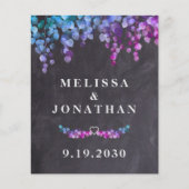 Budget Rustige Eucalyptus Botanische QR Code Wedde (Voorkant)