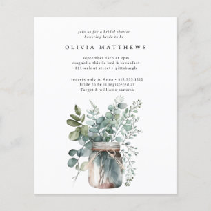Budget Rustige Eucalyptus Bridal Shower