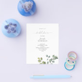 Budget Rustige Eucalyptus Duo 2 Vrijgezellenfeest Flyer (Enkel)