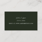 Budget Rustige Eucalyptus & Gold SM No Meal RSVP G Informatiekaartje (Achterkant)