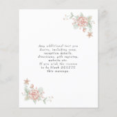 Budget Rustige Eucalyptus Leaves Wedding Uitnodigi Flyer (Achterkant)