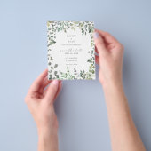 Budget Rustige Eucalyptus Sla de datum op Flyer (Hand)