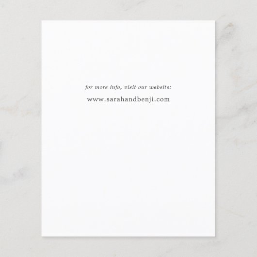 Budget Rustige Eucalyptus Sla de datum op Flyer (Achterkant)