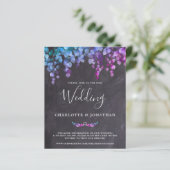 Budget Rustige Eucalyptus Slate QR Code Wedding In (Staand voorkant)