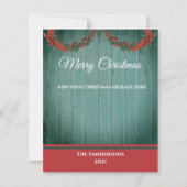 budget Rustige  feestdag kerstkaart (Achterkant)