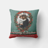 budget Rustige  feestdag kerstkaart Kussen (Achterkant)