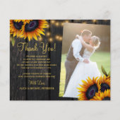 Budget rustige floral photobruiloft bedankt je kaa (Voorkant)