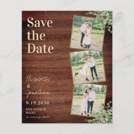Budget Rustige Foliage Foto QR Code Save the Date