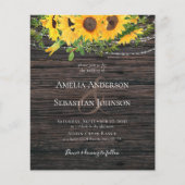 BUDGET Rustige Herfst - Uitnodiging tot weddenscha (Voorkant)