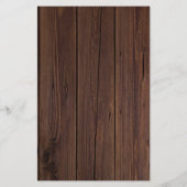 BUDGET Rustige houten kant Foto slaat de datum op (Achterkant)