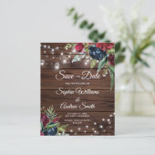 BUDGET Rustige houtflens licht sparen de datum (Staand voorkant)