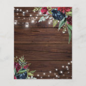 BUDGET Rustige houtflens licht sparen de datum (Achterkant)