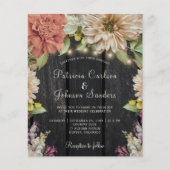 Budget rustige lente huwelijksuitnodiging (Voorkant)