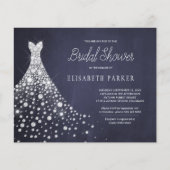 Budget rustige marinebrudal doucheflyer flyer (Voorkant)