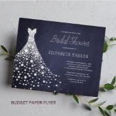 Budget rustige marinebrudal doucheflyer flyer