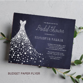 Budget rustige marinebrudal doucheflyer flyer