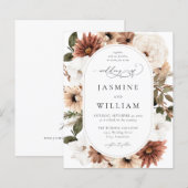 Budget Rustige Neutral Boho Floral Wedding S2 (Voorkant / Achterkant)