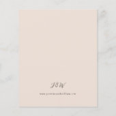 Budget Rustige Neutral Boho Floral Wedding S2 - BG (Achterkant)