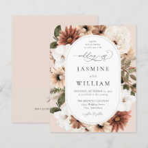 Budget Rustige Neutral Boho Floral Wedding S2 - BG
