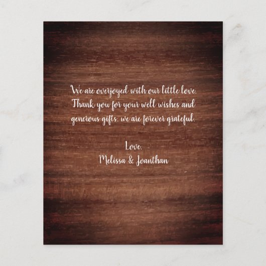 Budget Rustige New Baby 4 Foto geboortedatum Harte (Achterkant)