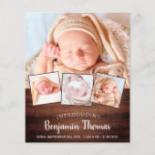Budget Rustige New Baby 4 Foto geboortedatum Harte (Voorkant)