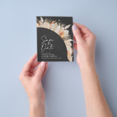 budget rustige pampas - gras bruiloft behalve datu flyer (Hand)